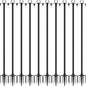 10 Pack String Light Poles,10 Ft Light Poles for Outside String Lights,Outdoor Lights Pole with Fork,Metal Poles Stand for Patio Deck Backyard