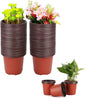100 Pcs 3.5 Inch Plastic Seedlings Plants,Nursery Pots,Seed Starting Pot for Succulents, Seedlings, Cuttings, Transplanting