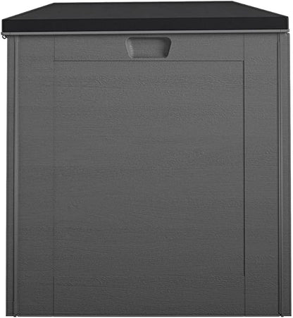 Cosco Outdoor Living 88180BGY1E Cosco Outdoor Patio Storage, Extra Large, 180 Gallons, Charcoal Deck Box, Black/Gray