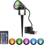 RGB Hallowmas Outdoor SpotLights with Timer(4/6/8H), 10W Metal case Color Changing Spot Light Outdoor Garden Yard Lawn Landscape Spot Lights IP65 Waterproof, 1 Lights