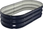 Raised Garden Bed Kit, 4x2x1 ft Galvanized Planter Box Outdoor with Safety Edging, Large Metal Raised Beds for Gardening Vegetables Flower Herb (Navy Blue)
