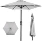 Best Choice Products 10ft Outdoor Table Compatible Steel Polyester Market Patio Umbrella w/Crank and Easy Push Button Tilt