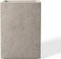 Kante 15.7" H Tall Rectangular Concrete Planters, Outdoor Indoor Lightweight Plant Pots with Drainage Hole and Rubber Plug, Modern Style for Home Garden Patio, Weathered Concrete
