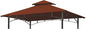 Eurmax USA High Performance Grill Gazebo Canopy Replacement Cover 5x8 BBQ Shelter Top (Rust Red)