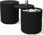 Veradek Outdoor Cooler Side Table - 2 in 1 - Designed for use as Outdoor Side Table, Patio Decor and Ice Chest