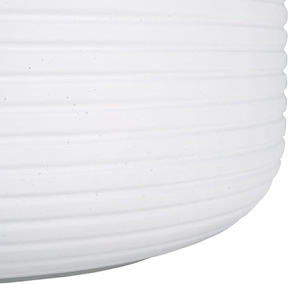 SAFAVIEH Outdoor Collection Nardo White Cement Ficonstone Planter Pot