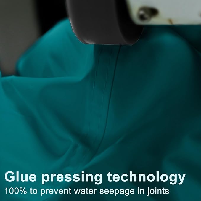 LOVE STORY Waterproof 6.5' x 10' Rectangle Turquoise Blue Sun Shade Sail Cannoy UV Resistant for Outdoor Patio Garden Backyard (We Make Custom Size)