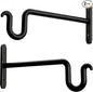 Hanging Plant Brackets 10 Inch - 2 Pack Plant Hanger for Hanging Plants, Plant Hook for Hanging Bird Feeders, Flower Baskets, Wind Chimes, Lanterns, Indoor or Outdoor.