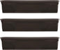 Southern Patio SPAT-MB3612BK 36-Inch Medallion Hanging Windowsill Garden Box Planter, Black (3 Pack)