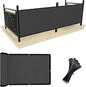 UPGRADE Privacy Screen 3' x 10' Fence Commercial Shade Cover with Brass Grommets Heavy Duty Perfect for Outdoor Back Yard, Grey, Customizable