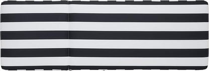SAFAVIEH Outdoor Patio Furniture Collection - Gillian Heather Tan Rope Daybed, Navy Stripe Cushion, Coastal Sunlounger, Fully Assembled (PAT7527F)