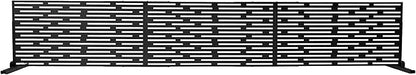 Oakland Living 6 ft. X 4 ft. Black Freestanding Metal Privacy Screen Room Divider