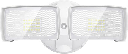 LEPOWER 28W 3000LM ‌LED Security Flood Light‌ ‌Outdoor‌, Switch Controlled Aluminum ‌Security Light‌, 2 Adjustable Heads, 5500K Daylight, IP65 Waterproof, Wet Location for Patio, Garden, Yard Lights