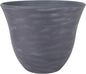 Classic Home and Garden Honeysuckle Resin Planters - Lightweight Indoor & Outdoor Plant Pots - UV-Resistant Plastic Flower Pots - Pot Planters for Flowers & Herbs (13" Zinc Grey)