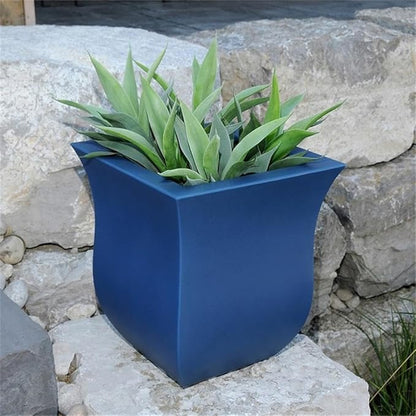 Mayne 5873-NB Polyethylene Planter, Neptune Blue 16x16