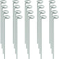 HiGift 20 Pack 24 Inch Plant Support Stakes, Single Stem Flower Support Stakes and Rings for The Garden, Metal Garden Stakes for Tall Plant Vegetables Amaryllis Orchid Lily Sunflower Rose Narcissus