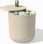 Veradek Kona Cooler Side Table – 2-in-1 Outdoor Patio Side Table w/Cooler | Insulated 40L Capacity | Modern Accent Décor for Hosting, BBQ, Poolside