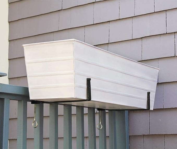 Achla Designs C-21W Window Box, Large, White