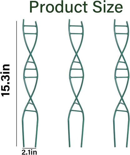 Indoor Plant Trellis - DNA Spiral Design Metal Trellis for Potted Plants, Stylish Climbing Support for Small Houseplants, Durable & Easy to Install Garden Upgrade for Vining Plants