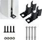 Kozyard Ground Mounting Kit for 2-Panel Privacy Screens – Perfect for Securing to Concrete – Helps Hide Clutter and Keep Your Outdoor Space Neat – Fits Both White & Black Panels