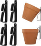 Terracotta Pot Hangers for 4-9in Clay Pots, Anti-Rust Iron Wall Plant Hangers Indoor/Outdoor, 4 Pack