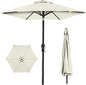 Best Choice Products 10ft Outdoor Table Compatible Steel Polyester Market Patio Umbrella w/Crank and Easy Push Button Tilt
