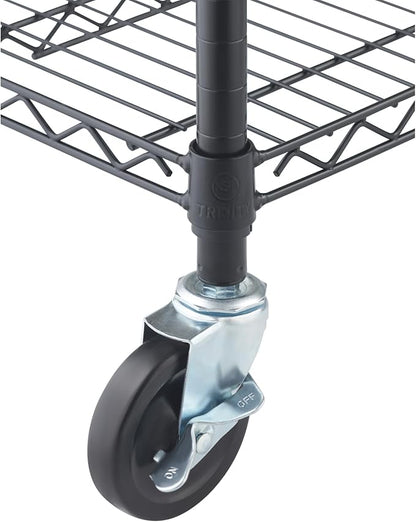 TRINITY 5-Tier Outdoor Wire Shelving Rack, 48in. x 18in. x 72in., Model# NTBTGBK-0975