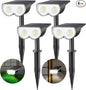 Solar Lights Outdoor Waterproof, Consciot 16 LEDs IP67 Spot Lights Outdoor, Auto On/Off Solar Landscape Spotlights, 2-in-1 Adjustable Wall Lights for Garden Yard Pathway, Cool White 4 Pack