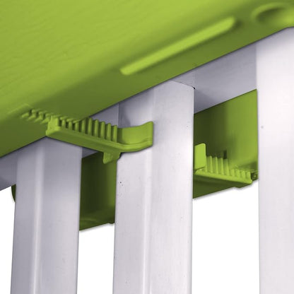 Bloomers Railing Planter with Drainage Holes- 24” W- Sage Green
