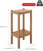 Side Table: 2-Tier HDPE Patio Table, 36 Inches Tall