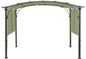 Universal Doubleton Steel Pergola Replacement Cover for Pergola Structures L-PG080PST, 80'x 205'' (Yellow and Blue)