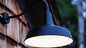 Wall Light, 16-Inch Farmhouse Barn Style in Matte Black Steel