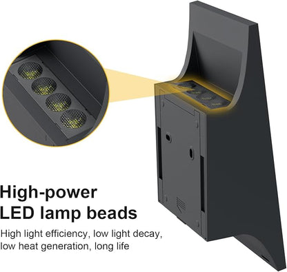 Solar Outdoor Lights, 3000K 700LM Solar Wall Lights Outdoor Up and Down - Image 7