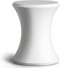 Coast Modern Outdoor Side Table - Lounger Table for Inside Pool or on Patio - All-Weather Furniture for Sun Shelf Up to 15" – White