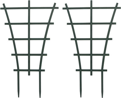 Trellis Small Outdoor, Mini Vine Support Indoor Plant Trellis for Climbing Plants Patio Pot Stackable Potted Stakes Plastic Houseplant Superimposed Garden Planter Vegetable Flower 5.91“ W x 10.24” h