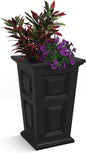 Mayne Wyndham 24-Inch Tall Planter – Self-Watering, Weather-Resistant Planter for Flowers – Durable Indoor/Outdoor Design for Patio, Porch, or Entryway