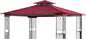 SCOCANOPY Replacement Gazebo Canopy for 10 x 12 Regency II Patio Gazebo Model L-GZ798PST,A101004104,A101004105,(Burgundy)