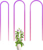 3 Pack Colorful Acrylic Plant Trellis for Indoor Plants, U-Shaped Small Plant Trellis for Potted Plants, Waterproof Climbing Support for Vine Ivy, Hoya, Pothos, Home Garden Decor