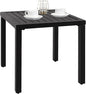 PHI VILLA Indoor Outdoor Small Metal Square Side/End Table, Patio Coffee Bistro Table, Black | Indoor, Outdoor, Patio, Coffee