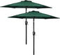 Simple Deluxe 9' Patio Umbrella Outdoor Table Market Yard Umbrella with Push Button Tilt/Crank