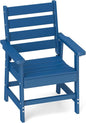 GREENVINES Outdoor Dining Chair | HDPE | Patio Chairs | All-Weather | Blue