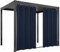 Easy-Going Linen Look Outdoor Curtains Waterproof Windproof Porch Curtains, Soft Thicken Outdoor Privacy Curtains for Patio, Gazebo, Grommet Top and Tab Bottom Drape, 1 Panel, 54x108 inch, Navy