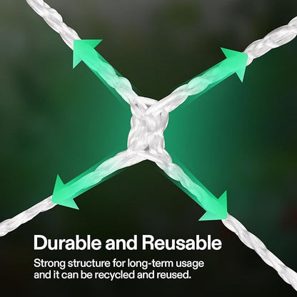 VIVOSUN 5 x 30 ft. Plant Trellis Netting, Heavy-Duty Polyester Grow Net, Garden Trellis Netting with Square Mesh for Climbing Plants, Vegetables, Fruits, and Flowers, 4-Pack