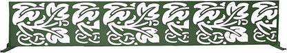 Oakland Living 6 ft. X 4 ft. Green Freestanding Metal Privacy Screen Room Divider