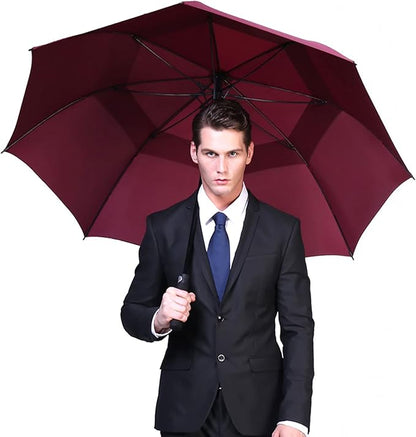 G4Free 47/54/62/68/72 Inch Automatic Open Golf Umbrella Oversize Extra Large Double Canopy Vented Windproof Waterproof Stick Umbrellas
