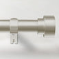 Curtain Rods for Windows 32 to 240, 1 Inch Adjustable Heavy Duty Long Window Curtain Rod with Simple End Caps, Outdoor Drapery Rods for Patio, Size 32"-240", Brushed Nickel