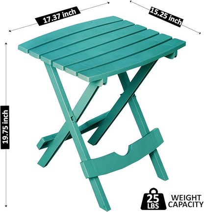 Adams Quik-Fold® Side Table - Teal