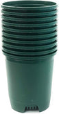 3 Gallon 10-Pack Nursery Pot Green Plastic Planters for Outdoor Indoor Plants Gardening Flower Pots Plant Pots with Drainage Holes