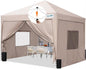 Quictent Privacy 6.6x6.6 Pop up Canopy Tent with Sidewalls and Roll-up Ventilated Windows, One Person Easy Setup, Outdoor Commercial Gazebo Shelter Enclosed Waterproof, Bonus 4 Sandbags