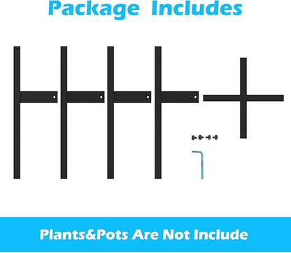 Heavy Plant Stand for 10"-16" Plant Pot Indoor Outdoor Corner, Adjustable Metal Heavy Duty for Large Pot (Black 1 Pack)